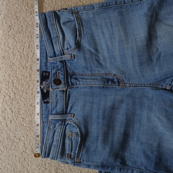 Hollister Light Blue Distressed Flare Jeans - High Rise - 1R - Picture 4 of 5